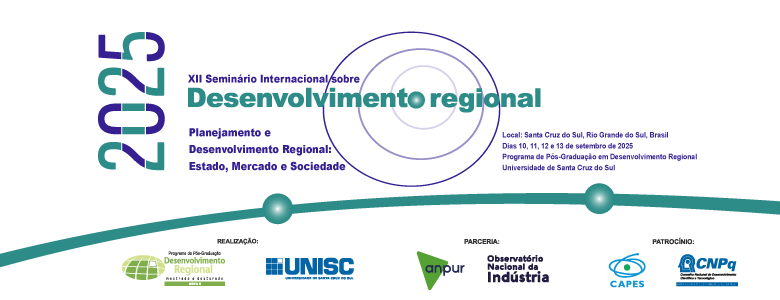 Chamada para o XII Seminário Internacional sobre Desenvolvimento Regional (SIDR)